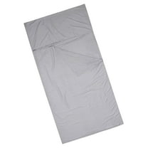 Sleeping Bag Liner Adult Portable Hotel Sheet Sleeping Bag Lightweight Sleep Sack for Camping Travel (Gray)