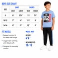 thumbnail image 6 of Pro Athlete Boys Sweatsuit Set Short Sleeve Crewneck Graphic Tees & Tricot Jogger Sweatpants 4 Piece, 6 of 7