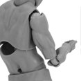 thumbnail image 1 of Figure Model PVC Action Figure Drawing Model Movable Joint Pedestal Support Artist Draw Painting Model Mannequin Jointed Doll Gray Male, 1 of 3