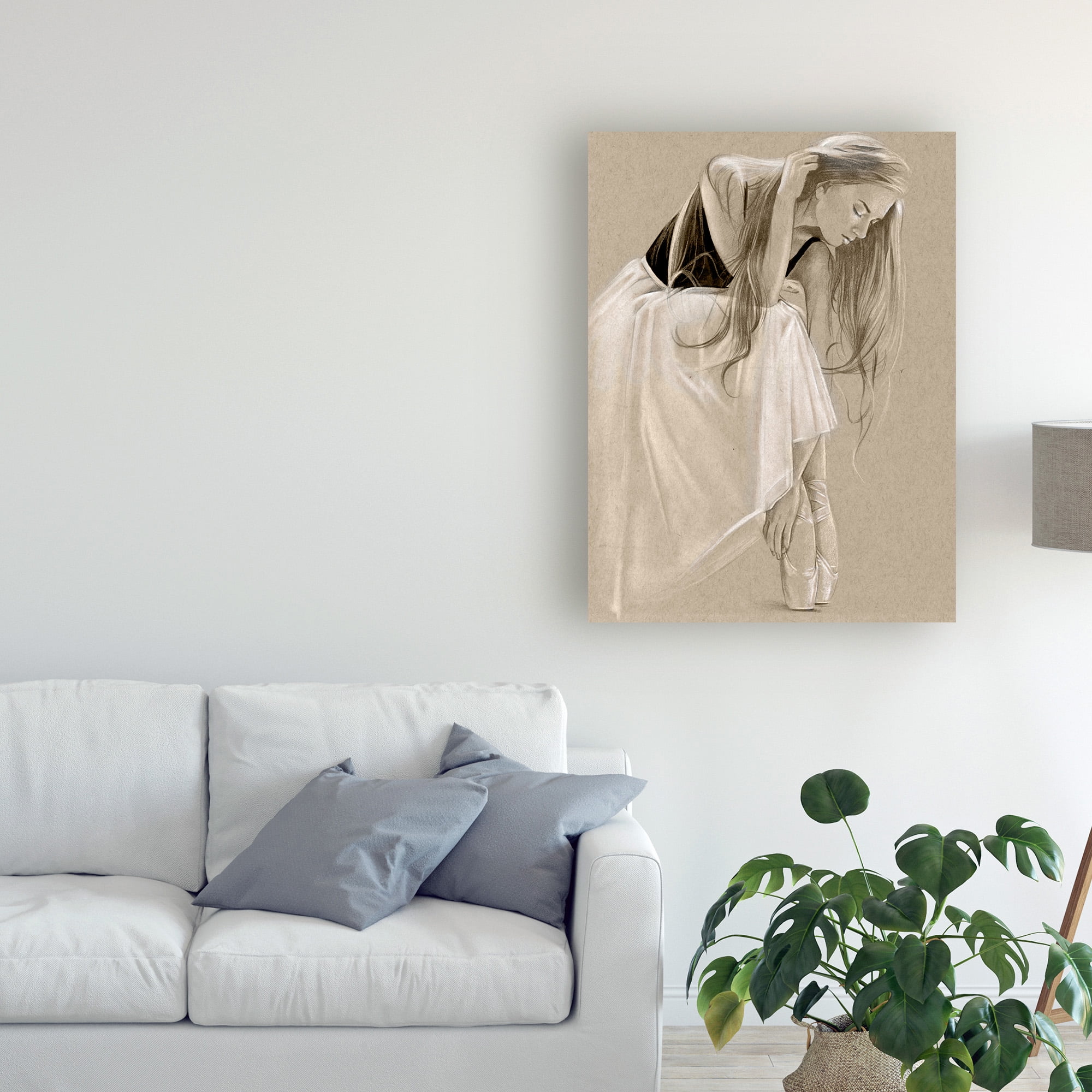 Trademark Fine Art 'Black Leotard I' Canvas Art by Jennifer Paxton Parker
