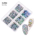 thumbnail image 2 of Xihbxyly Juego de Joyas para Uñas con Diamantes Color Champán, Piedras de Estrás de Colores, Material de Vidrio, Kit de Decoración de Manicura, Accesorios para Decoración de Uñas, Decoración para Tel, 2 of 3