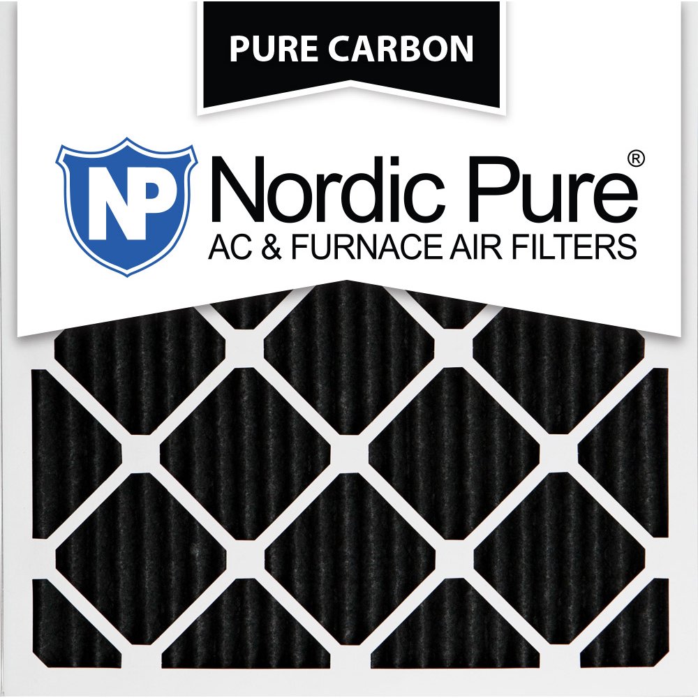 20x20x1 Pure Carbon Pleated AC Furnace Air Filters Qty 3
