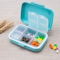 thumbnail image 4 of Pill Case Plastic Portable 6 Grids Pill Organizer Pill Box for Outdoor Travel, 4 of 10