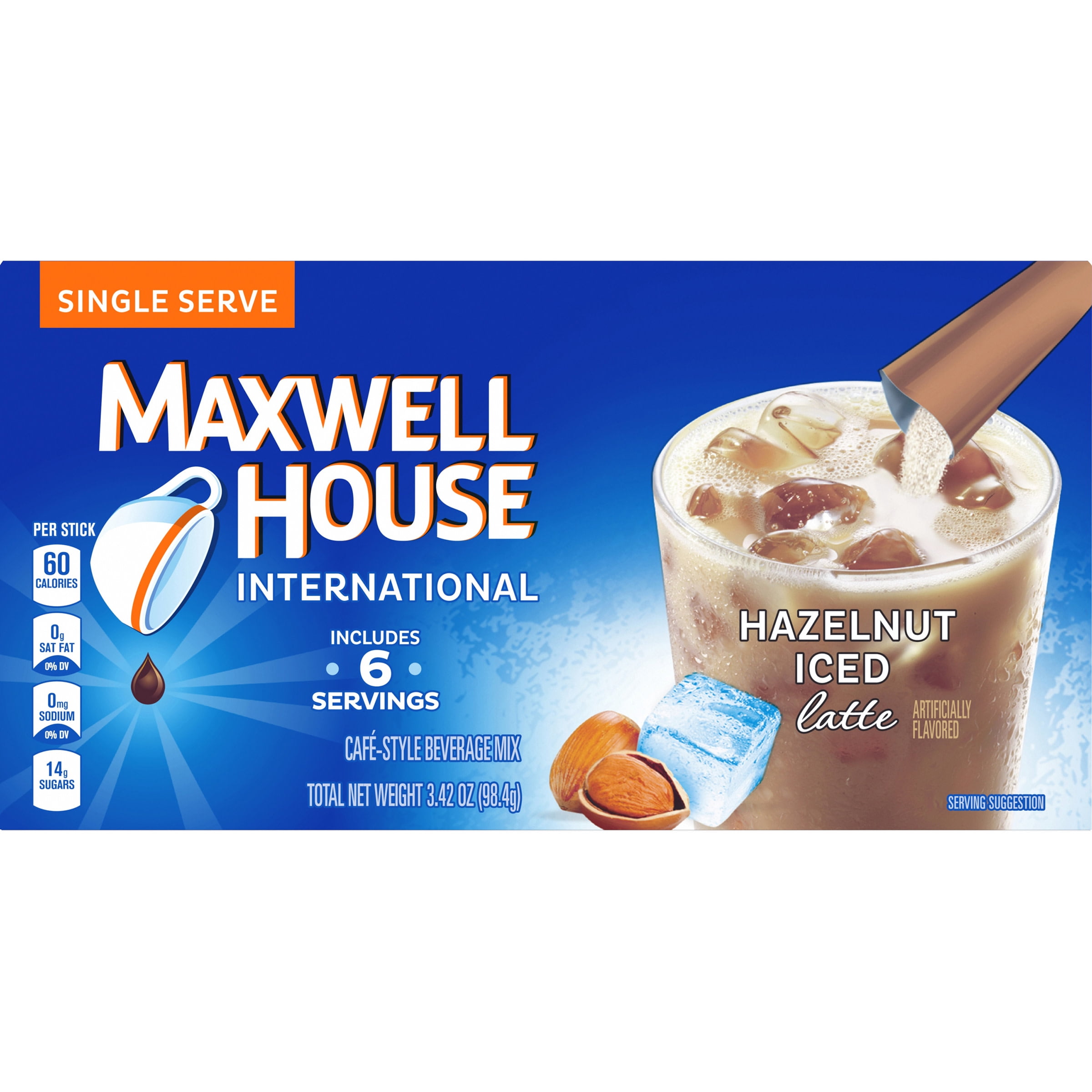Maxwell house 2025 iced latte hazelnut