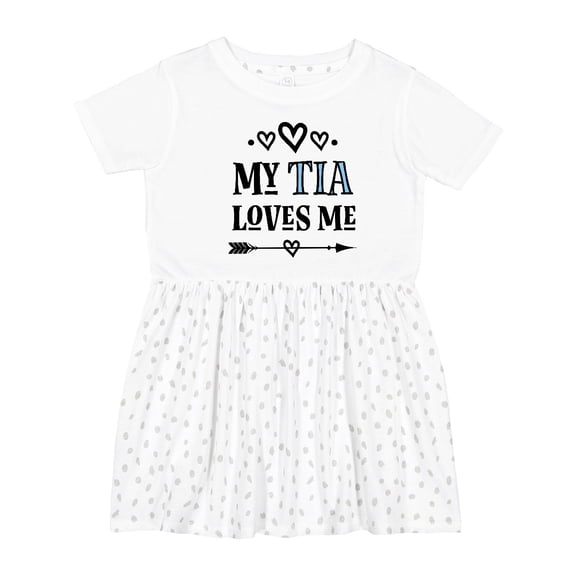 Inktastic My Tia Loves Me Childs Girls Toddler Dress