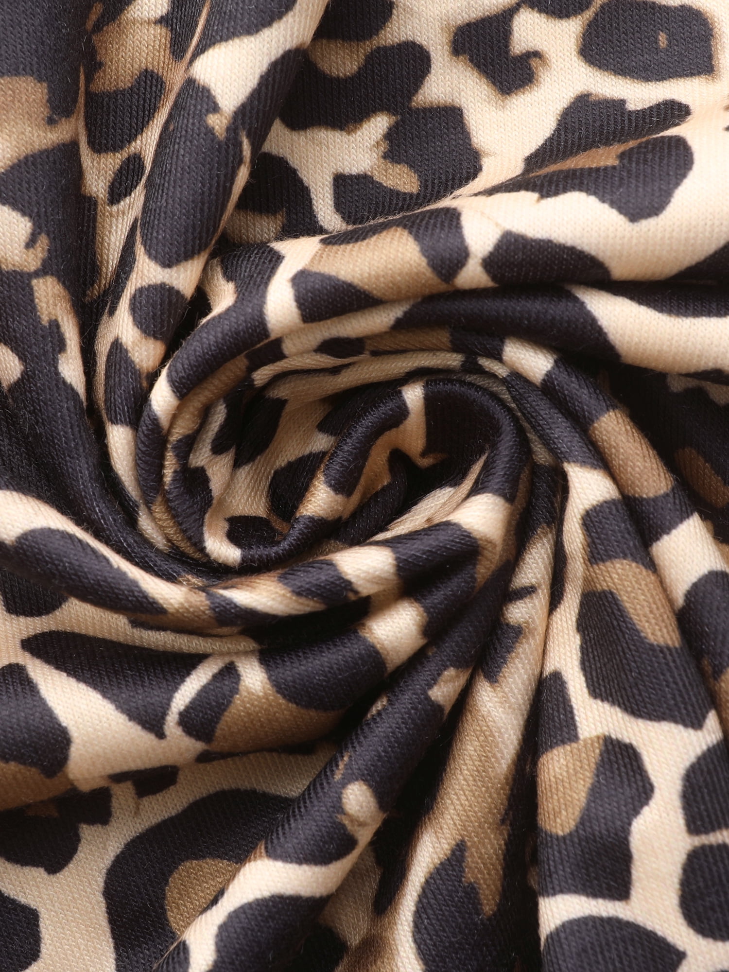 DARING DIVA Women's Spaghetti Strap Full Slip Midi Under Dress 3XL Leopard