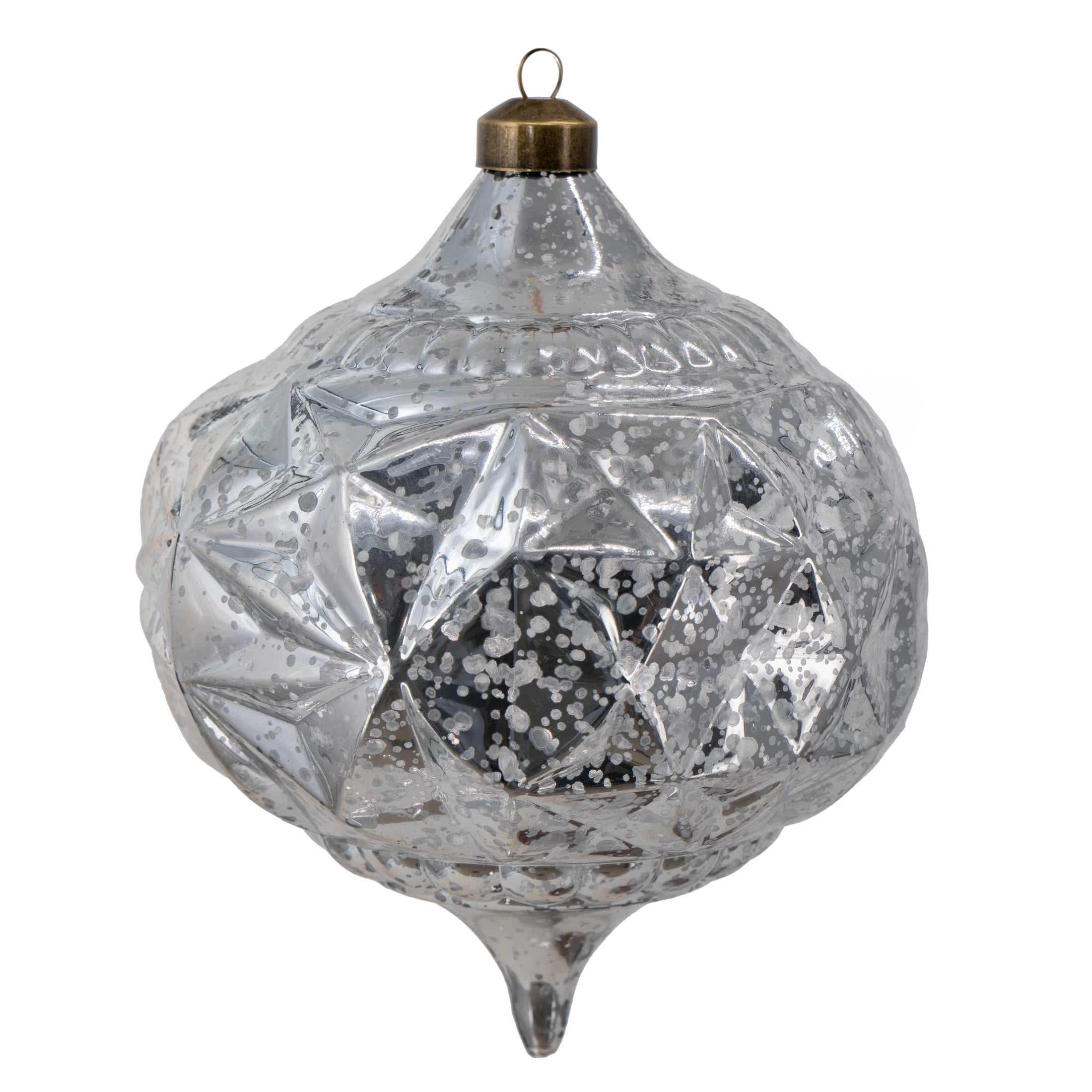 My Texas House 3-Count Silver Mercury-Style Shatterproof Christmas Ornaments