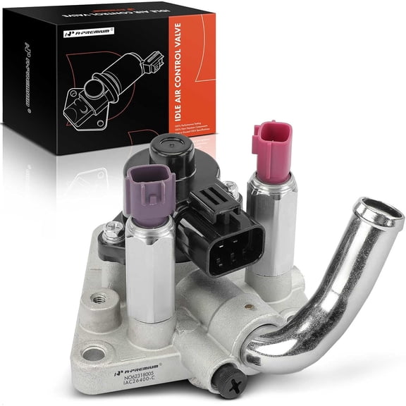 A-Premium Fuel Injection Idle Air Control Valve - Compatible with Nissan Maxima 1995-1998 & Infiniti I30 1996-1998, 3.0L, Auxiliary Air Valve, Replace for# 2378138U00, 2378138U05