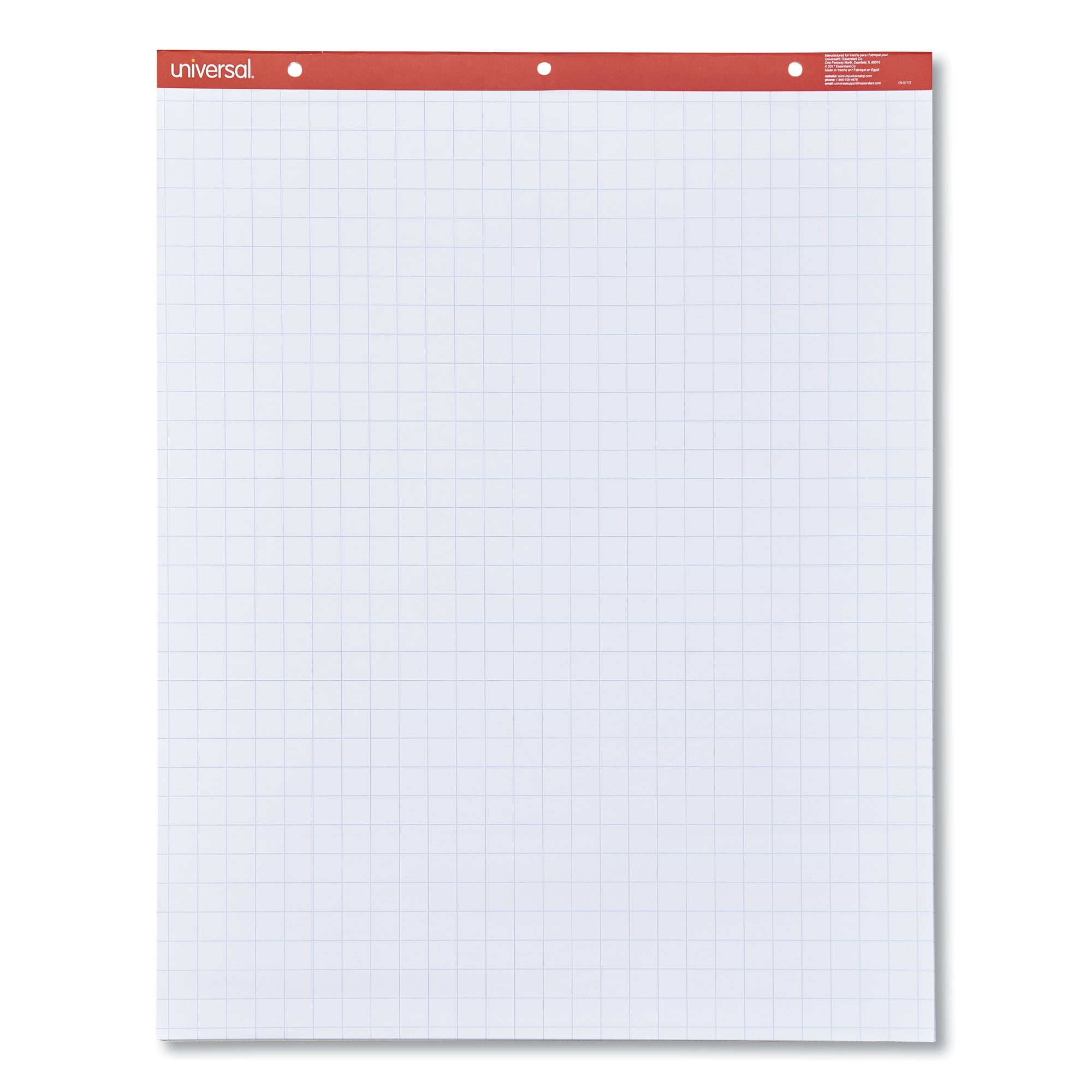 Universal Easel Pads/Flip Charts, 27 x 34, White, 50 Sheets, 2/Carton -UNV35602
