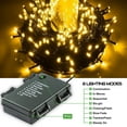 thumbnail image 4 of LED String Lights,132FT 300LED Waterproof Christmas Decoration Lights Outdoor Indoor Battery Operated Fairy Lights 8 Modes with Timer Function for Garden, Home, Party, Wedding, Birthday-Warm White, 4 of 8
