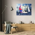 thumbnail image 3 of Alan Hausenflock 44x31 Gallery Wrapped Canvas Wall Art Titled - Sailing at Sunset II, 3 of 4