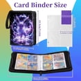 thumbnail image 3 of MISSUNNY Trading Card Binder 4 Pocket, Cards Holder with 50 Sleeves Contain 400 Cards, Collection Folder Album, 3 of 4