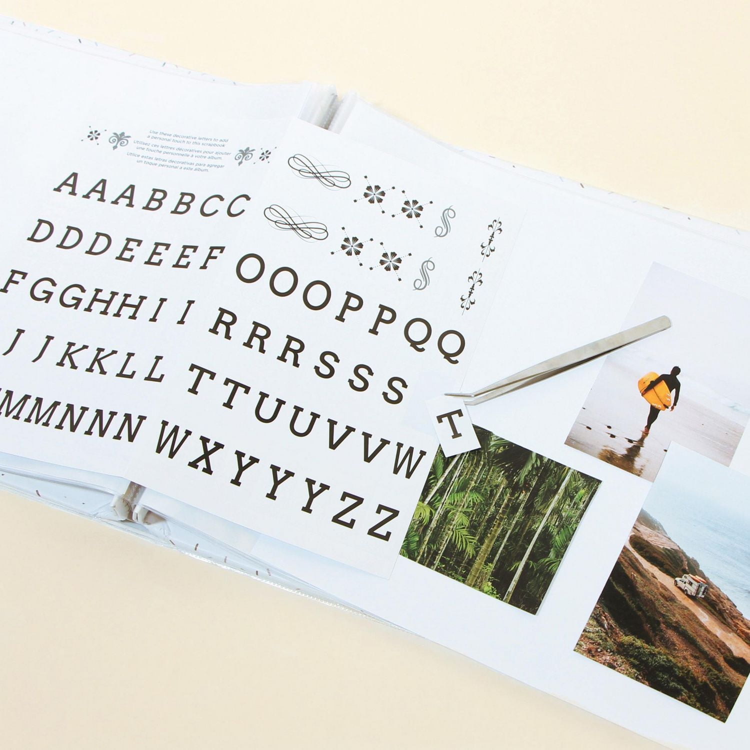 CRAFTY & CO. album de photos, blanc, 10 feuilles, bricolage, artisanat SCRAPBK ALBUM WHITE