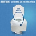 thumbnail image 3 of Mighty Clean Flushable Toilet Seat Covers for Adults and Kids, Biodegradable Toilet Cover, XL, 50 Count, 3 of 5