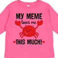 thumbnail image 4 of Inktastic Meme Loves Me Grandson Boys or Girls Long Sleeve Toddler T-Shirt, 4 of 5