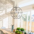 thumbnail image 4 of Mod Lighting and Decor 1 Light Hexagon Ceiling Pendant - 12" - Silver, 4 of 5