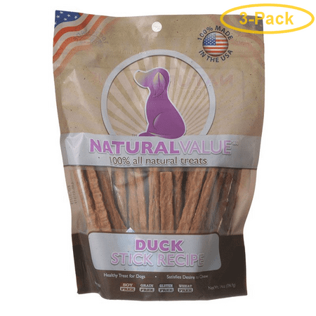 Loving Pets Natural Value Duck Sticks 14 oz - Pack of