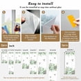 thumbnail image 6 of Leaf Bird Window Privacy Film, Sage Greeen Botanical Watercolor Animals Static Cling UV Sun Blocking Heat Control Window Tint Day and Night, Non-Adhesive One Way Windows Privacy Cover 17.7''x78.7'', 6 of 7