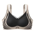 thumbnail image 2 of Audhol Anti Sagging Bra Lifting Bra Wireless Bra Seamless Bra Side Support Bra, Black, 2 of 6