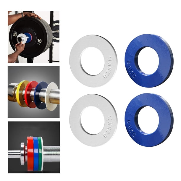 4 pesas fraccionales de material acero, olímpico 2 '' barra estándar levantamiento de pesas placas de pesas para entrenamiento de sobrecarga accesorios pa DYNWAVEMX Pesos fraccionarios