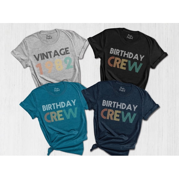 Birthday Team Shirt Custom Birthday Tshirts Birthday Crew Tee