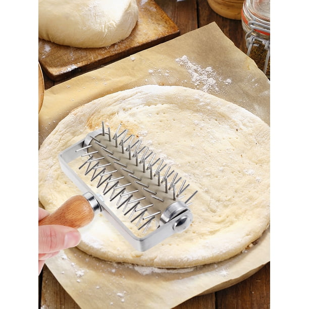 verlacoda Pizza Dough Docker Roller 430 Stainless Steel Pastry
