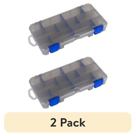 (2 pack) Flambeau Outdoors Zerust MAX 3003ZM Tuff Tainer Utility Box 9.125 inches Fishing Tackle Box Plastic
