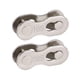 thumbnail image 1 of Hebilla de cadena de bicicleta de carretera MTB de acero resistente al desgaste 50 # conector de eslabones de cadena de bicicleta juntas duraderas 2 uds. piezas de hebilla mágica, 1 of 4