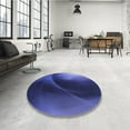 thumbnail image 4 of Ahgly Company Machine Washable Indoor Rectangle Transitional Denim Dark Blue Area Rugs, 8' x 12', 4 of 7