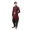 thumbnail image 1 of Maroon Indian Wedding Indo-Western Sherwanifor Men. This product is custom made to order., 1 of 4