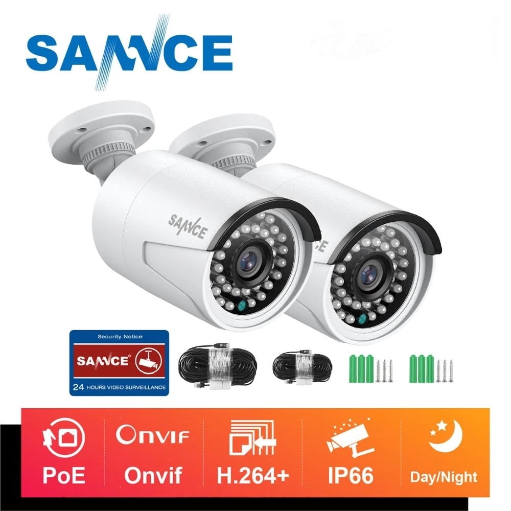 HD 1080P Wired PoE IP Camera Waterproof Outdoor IR Speed Dome LED CCTV Security 