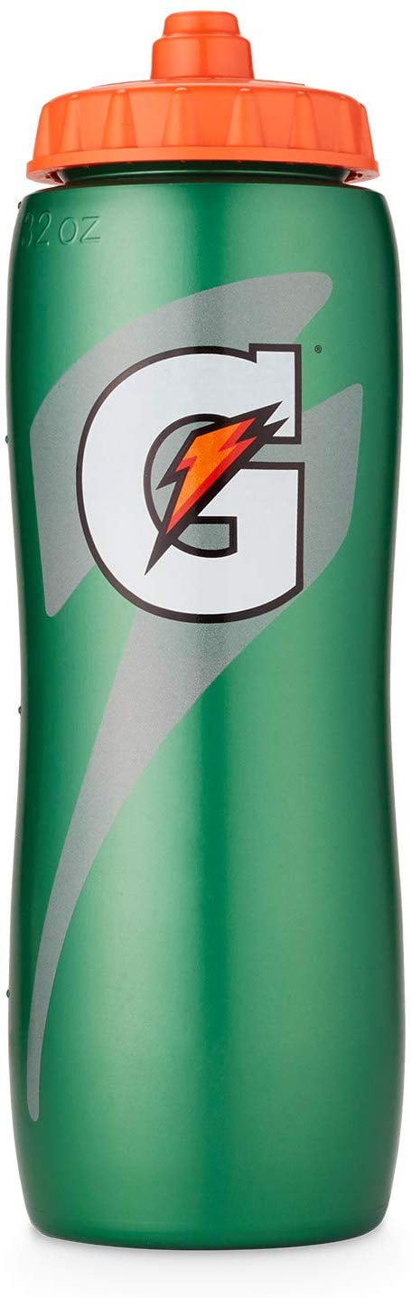 Details about   Gatorade 28oz 32oz Squeeze Bottle BPA-free High-Flow Valve Clear Hydro-View 