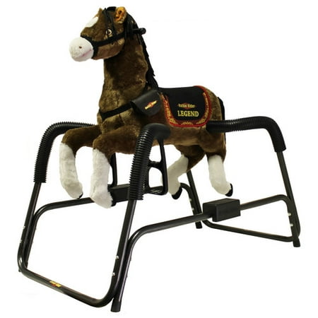 Rockin' Rider Legend the Deluxe Talking Plush Spring Horse with Animated Head, Tail, &