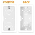 thumbnail image 3 of Raindrops Old Work Electrical Box Electrical Box White PVC For Electricians 1Pack, 3 of 8
