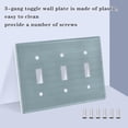 thumbnail image 4 of Dailycode Light Switch Plate Covers 2 Gang Wall Plate Plastics Outlet Covers for Kitchen Home Office Decor Ice Blue, 4 of 8