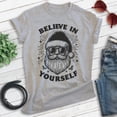 thumbnail image 2 of Believe In Yourself Santa Claus T-shirt, Unisex Women's Men's, Santa Claus Funny Christmas Xmas Gift, Heather Gray, XX-Large, 2 of 6