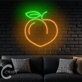 thumbnail image 3 of C-CRAFT Peach Neon Led Lights 23 inch for Peach Fruit Shop Decor, 3 of 5