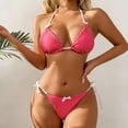 thumbnail image 2 of Vividxx Bikini Sets For Women Polka Print Two Piece Swimwear Bikini With Push Up Underwire And Crisscross Back Straps Summer Comfortable Vacation Beachwear, 2 of 5
