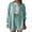 `Mint Green, variant on Hurxie 2 Piece Linen Set for Women Oversized Wrinkle Long Sleeve Button Down Shirts and Drawstring Shorts Beach Outfit Sets Mint Green,3XL