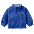 thumbnail image 1 of Gibobby Grandes NiñosAbrigo para niños de tamaño mediano Abrigo con cremallera Abrigo grueso de lana para niños Color de otoño e invierno Abrigo informal(Azul, 2-3 Años), 1 of 3