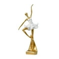 thumbnail image 4 of Escultura decorativa de bailarina creativa, figuras coleccionables de niña elegante de resina Estilo B Aureato, 4 of 9