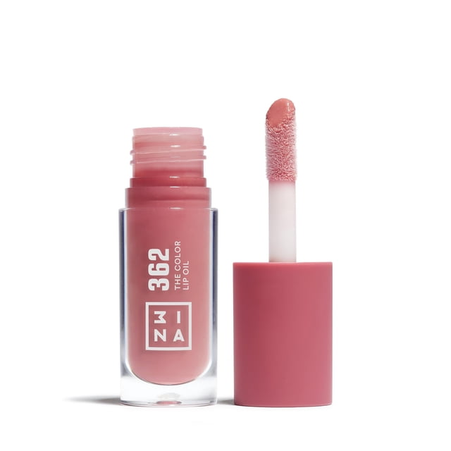 Aceite Labial 3INA 362 Brillo Rosa con Ácido Hialurónico