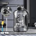 thumbnail image 6 of WEHUSE 50 oz Water Bottle with Time Marker - Straw & Chug Lid - BPA Free Half Gallon Gym Water Bottle with Handle - Big Gallon Jug, 6 of 7