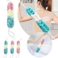 thumbnail image 3 of Bathroom Products,Long Handle Loofah, Stretchable Mesh Back Scrubber and Exfoliating Shower Sponge for Deep Cleansing, Rich Lather, with Hanging Loop (Multiple Colors), 3 of 8
