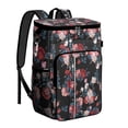 thumbnail image 1 of Floral and Skull Artistic Design Insulated Cooler Backpack - 20L Lightweight & Portable for Road Trips, 1 of 2