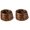 Brown leopard print, variant on BQBQERT Soft Leopard Print Sheer Gauze Shoe Laces for Women Sneakers Wide Shoestrings