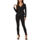 thumbnail image 2 of INSPIRE CHIC Blusas Peplum Envueltos para Mujeres Cuello en V Manga Larga Casual de Punto XS Negro, 2 of 6