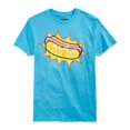 thumbnail image 1 of Camiseta gráfica Retrofit Hot Dog Hombre Azul Extragrande, 1 of 2