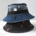thumbnail image 4 of Vjnyvs Strawberry Print Bucket Hat - Cute Summer Beach Hat for Women Men, Sun Protection Wide Brim Fisherman Cap, 4 of 7