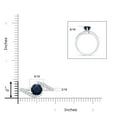 thumbnail image 4 of ANGARA Natural 1.6 Ct Prong-Set Sapphire Bypass Ring with Diamond Accents in 14K White Gold for Women (Size-7mm) | September Birthstone, Anniversary, Jewelry Gift for Women | Natural Sapphire Ring, 4 of 9
